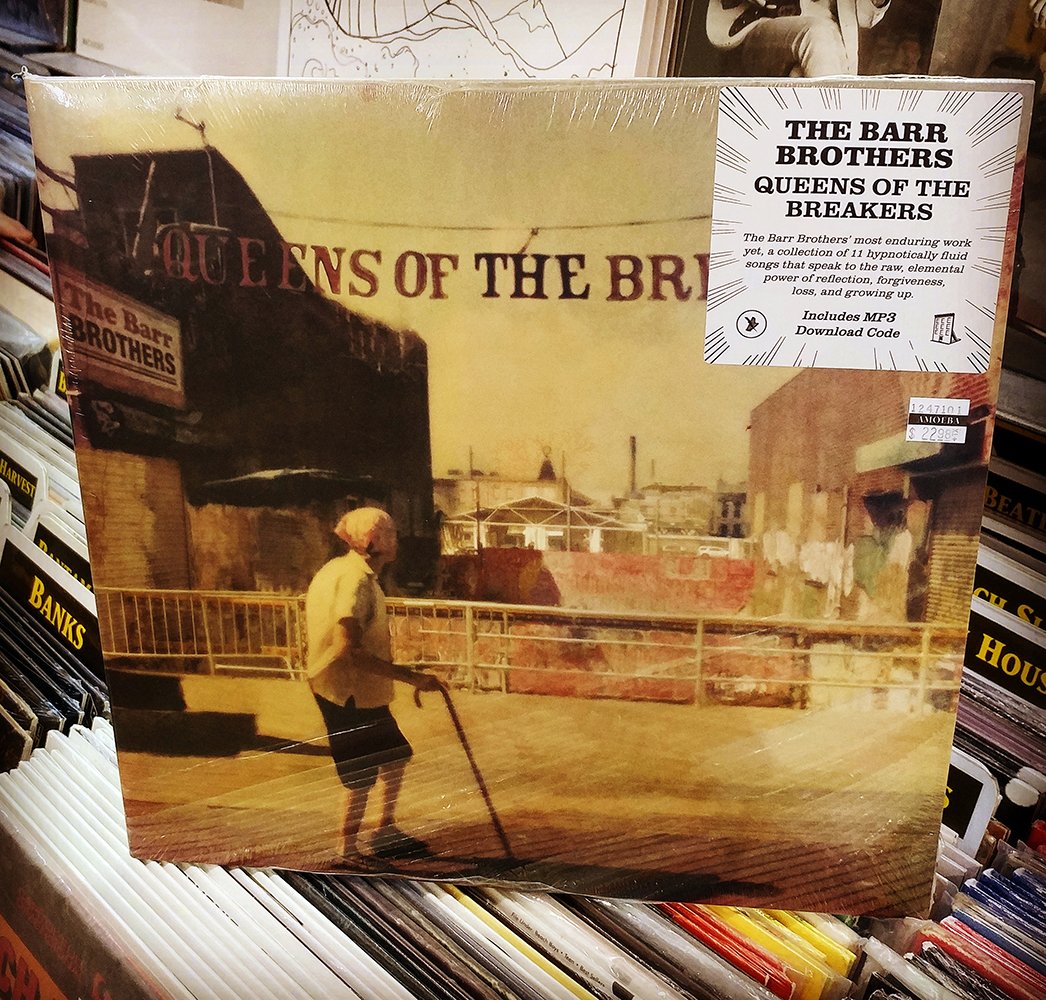 amoebamusic's tweet photo. .@TheBarrBrothers' new album #QueensOfTheBreakers is out now on CD, LP & light blue color vinyl via @secretcityrcrds https://t.co/L2GOUzC2U0 https://t.co/Xj8PL6THgv