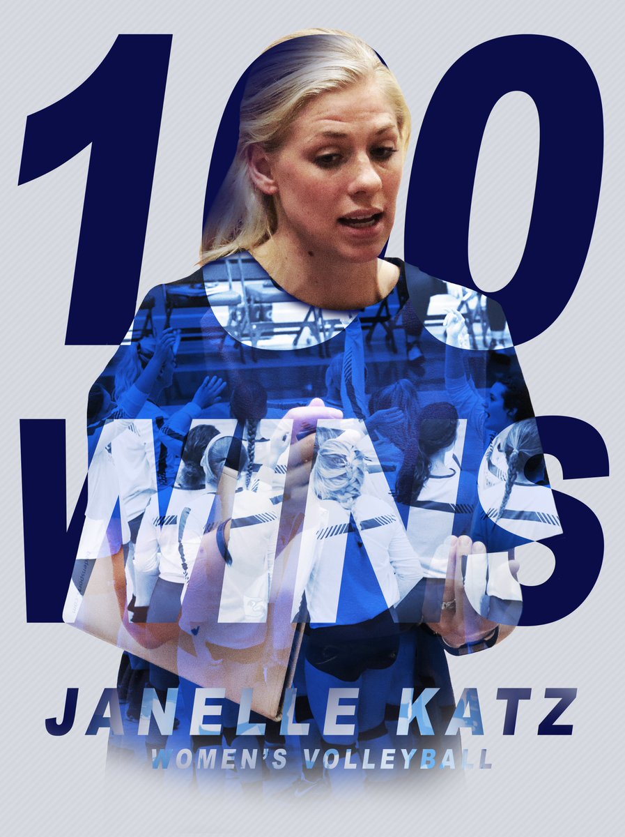 CUWFalcons's tweet photo. #CUWStatsInfo: @CUWVB's HC Janelle Katz becomes fastest to 100 wins https://t.co/Qq0n1B142d https://t.co/CsvjYimVwr