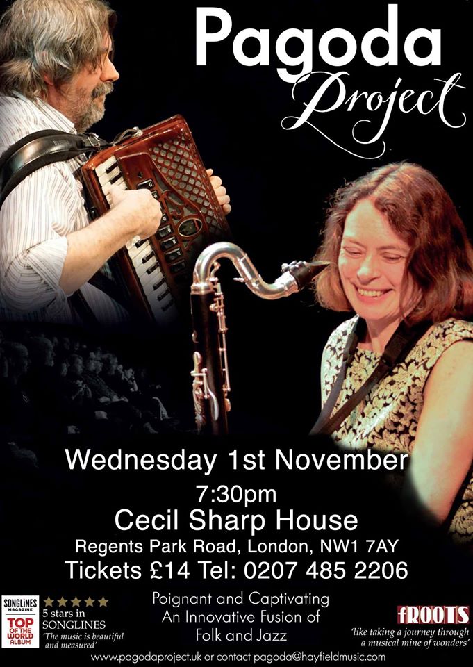 PagodaProject's tweet photo. Just a couple of weeks away now, come and see us at @cecilsharphouse on 1st Nov, we're looking forward to it and would love to see you there https://t.co/Gp36jrNQtT