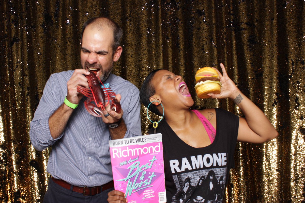 804photobooth's tweet photo. Had a blast today being interviewed by @RVAStranger  Here is a photo of @likethefruit and @mattpooch having some fun! https://t.co/gjYOg7H8OQ
