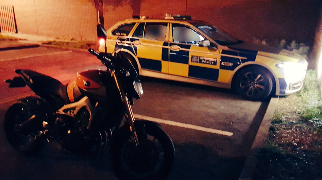 MPSHackney's tweet image. #ResponseE G1 knife point robbery of a motorcycle now safely reunited with owner with the assistance of @MPSRTPC @NPASLondon &amp;amp; GPS tracker.