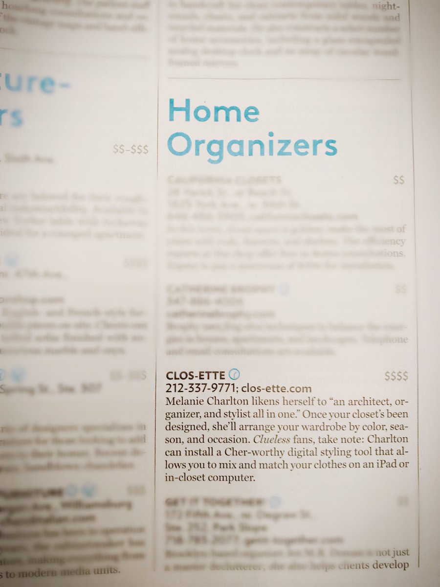 Closette's tweet photo. Thank you @DHWendyGoodman for once again including us in the latest issue of @NYMag @DesignHunting ! #DesignHunting #NYMag #Closette https://t.co/PjaYczhqn9