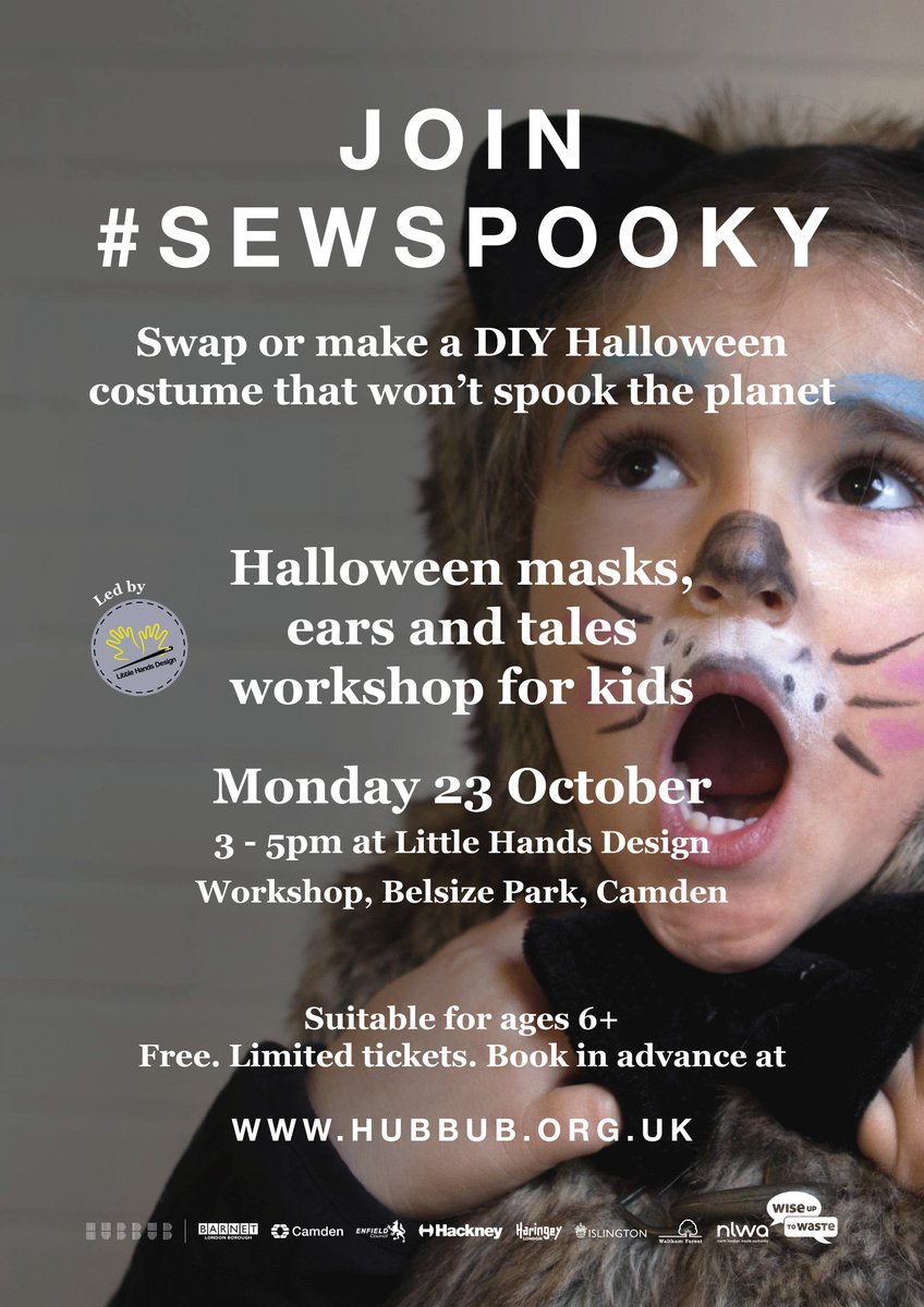 @MumsnetCamden - Let's get #SewSpooky. Join #free #Halloween costumes swap &amp; making event <a href="/LittleHandsCIC/">Little Hands Design (Charity)</a> 23/10: bit.ly/SewSpookyEvents