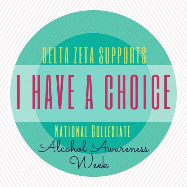 deltazeta_odu's tweet photo. Today kicks off our first day of #IHaveAChoiceWeek. Stop by our tables during activity hour all week to learn about alcohol awareness https://t.co/Qh8VMzBPhU