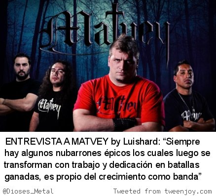 Dioses_Metal's tweet photo. https://t.co/7y6hQLtonV #EntrevistasDDM #Matvey #Luishard https://t.co/njflV5bvjS