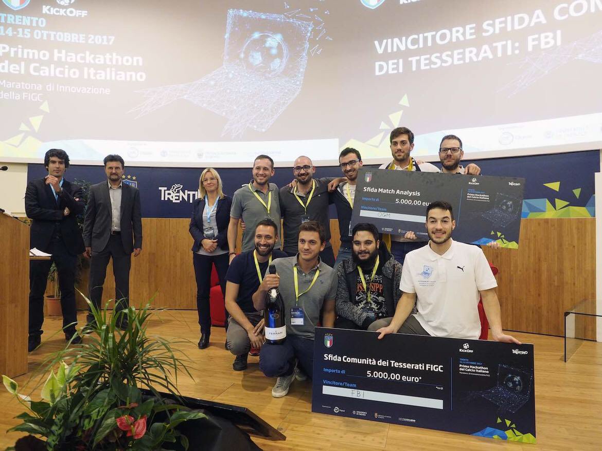 wylabincubator's tweet photo. 🏆 The team "OGM" conquers Trento's hackathon and goes straight into @wylabincubator! 👏🏻#HackathonFigc @FIGC
➡️ https://t.co/MGMRQcKVHb https://t.co/JvW0CdgNbc