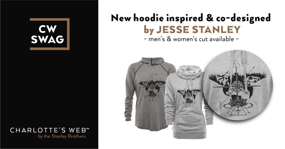 charlottesweb's tweet photo. Don't miss your chance to snag a limited edition sweatshirts inspired by @JessemStanley's travels! https://t.co/2y3SsGJWqj #CWSwag #CWHemp https://t.co/iGpsTopFEz