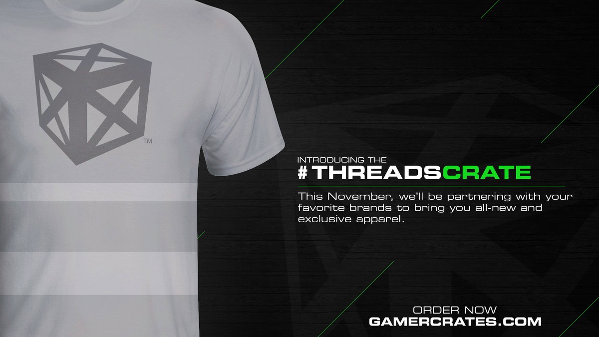 GamerCrates's tweet photo. #CrateUp today with the #ThreadsCrate for brand new apparel from your favorite brands!
https://t.co/4jh2GQdLr8 https://t.co/n0DGSwDiWq