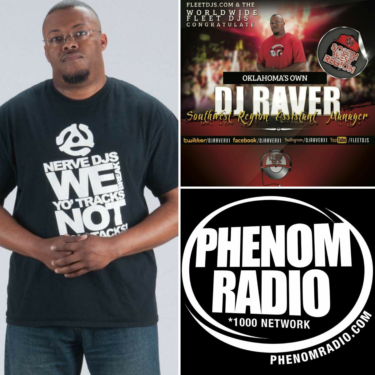 PhenomRadio's tweet photo. #PhenomAlert Dj Raver @DJRAVERX1 "The Pop Off Party Mixshow" #Tunein Monday's 7pm CST https://t.co/4cOB6ULExu *1KN https://t.co/ZFk3STdpkn