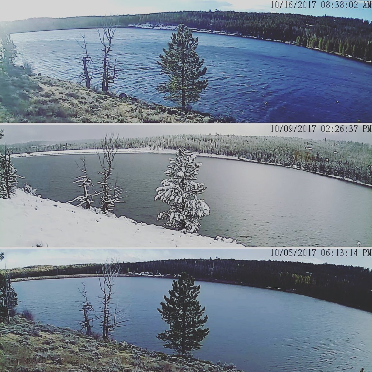 NowataHouse's tweet photo. A typical #Colorado October, at 8500 ft.  Calling for 60s all week in #RedFeatherLakes ! https://t.co/q0LZbMWary