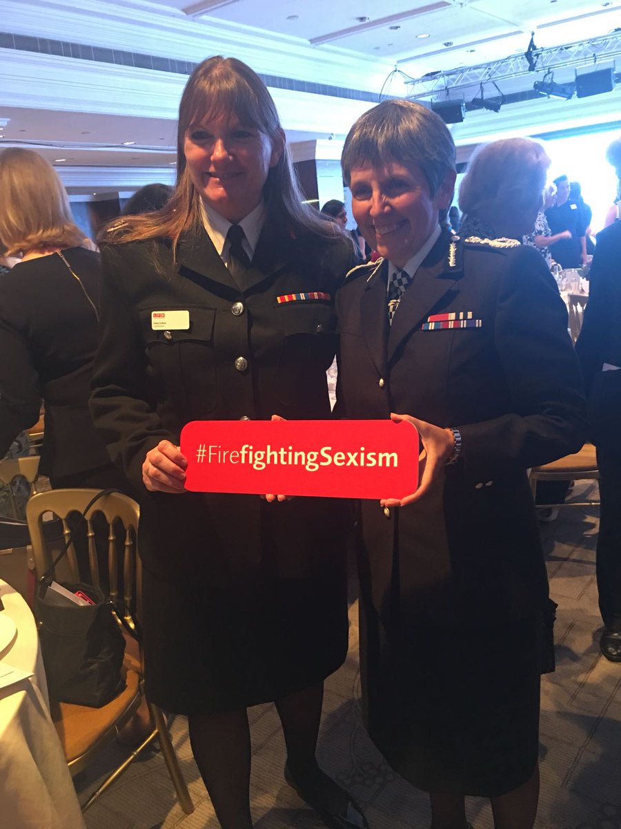 .<a href="/metpoliceuk/">Metropolitan Police</a> Commissioner Cressida Dick backs #FireFightingSexism. #London police &amp; fire proudly led by two women bit.ly/2yN1QhF