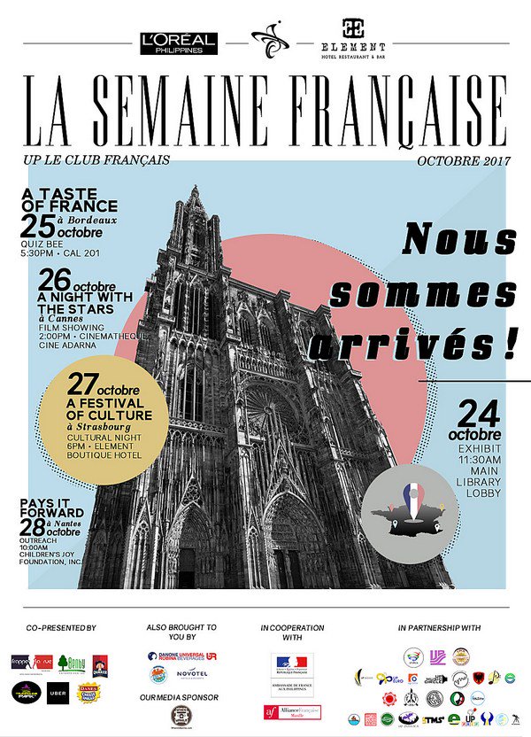 WhenInManila's tweet photo. Celebrate language and culture à la française this October
https://t.co/HLXgUtHV5y https://t.co/Goor7aFzxi
