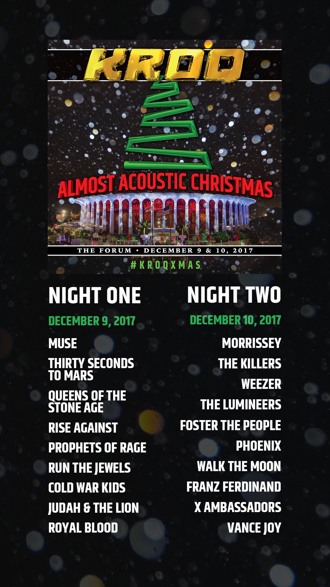 muse on twitter muse are headlining kroqs almost acoustic christmas in los angeles on december 9th details at httpstco4zo3hnxu0d kroqxmas - Kroq Christmas muse on twitter muse are headlining kroqs almost acoustic christmas in los angeles on december 9th details at httpstco4zo3hnxu0d kroqxmas - Kroq Christmas