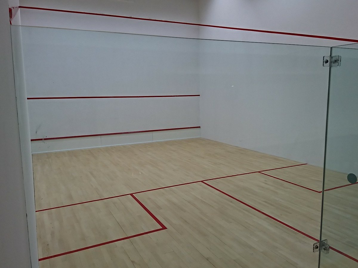 Our 3 courts are fresh and back in action! Welcome back! #Squash