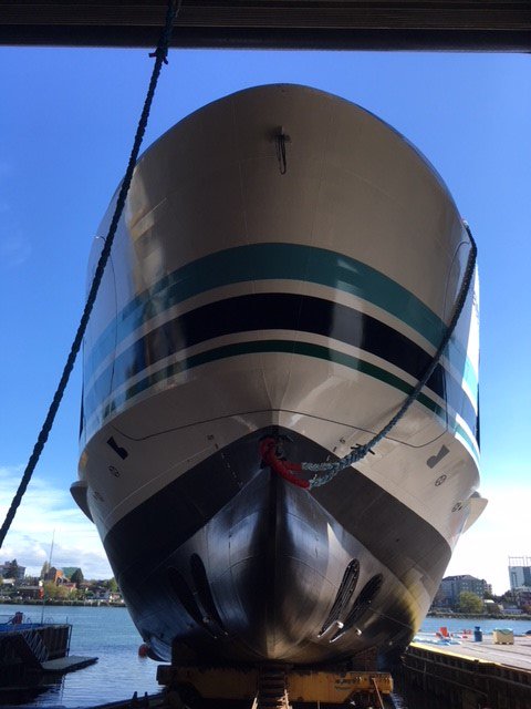StevenDelDuca's tweet photo. Hey #PeleeIsland look what hit the water for the final stages of construction. The new @peleeferry Islander II will be coming to you soon! https://t.co/0StMjyI3Sf