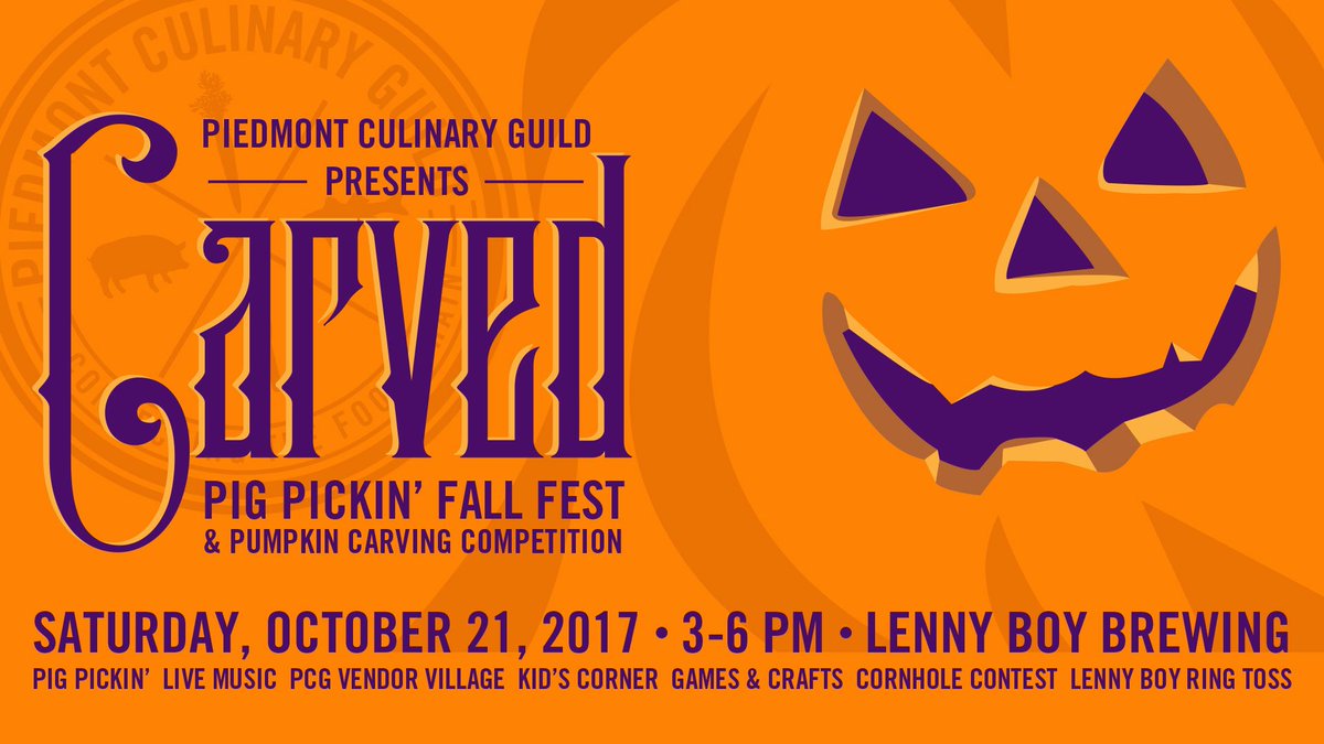 #Carved2017 is this Sat @ @LennyBoyBrew Get your tickets now &amp; save $5 off the at-door price eventbrite.com/e/carved-2017-… #PigPickin #myCharlotte