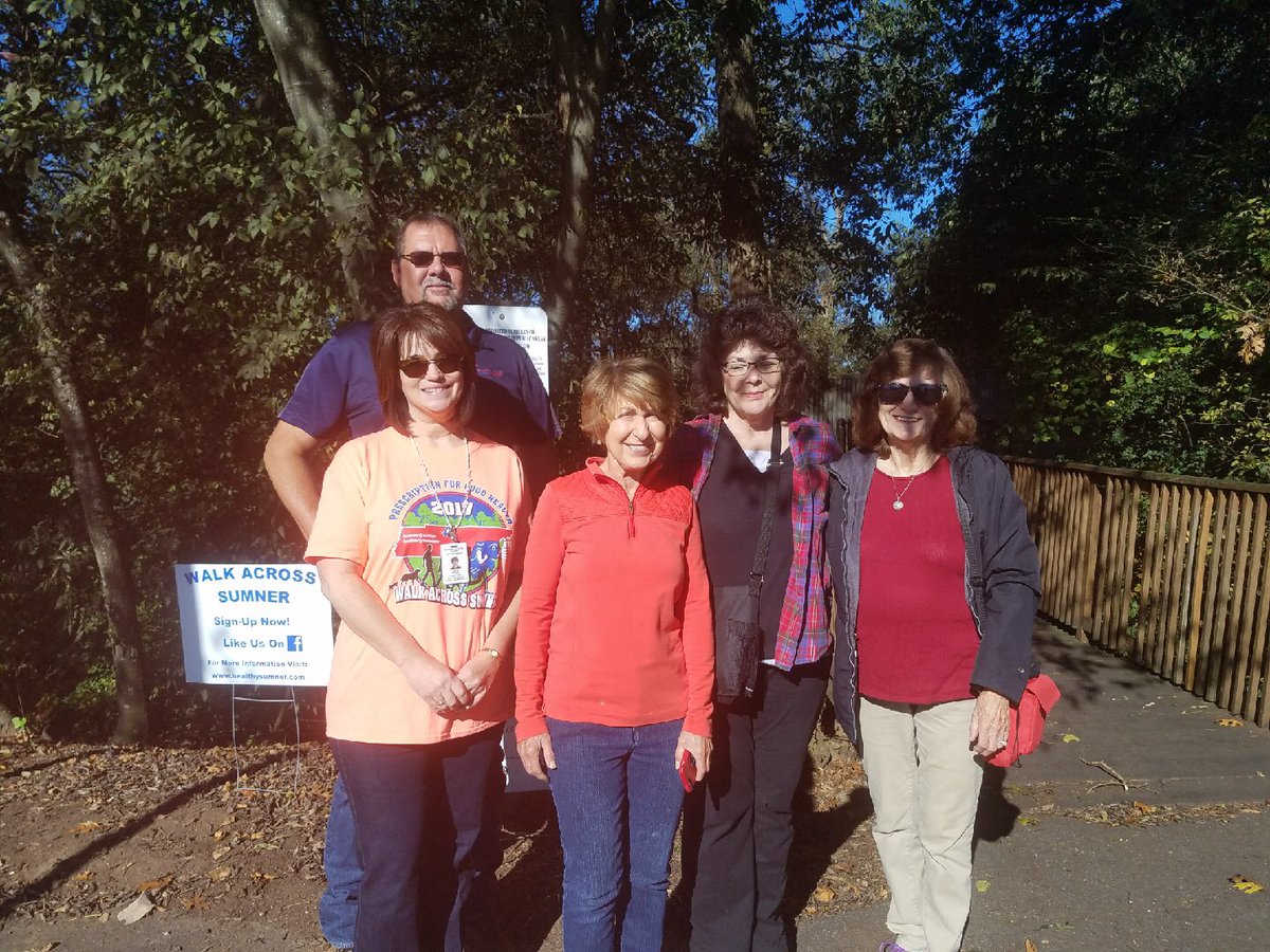 SumnerWalk's tweet photo. A perfect kick off walk for the walk Across Sumner Month of Exercise City of Goodlettsville.  Making new friends, #WalkAcross Sumner2017 https://t.co/aFLMwvHaaq