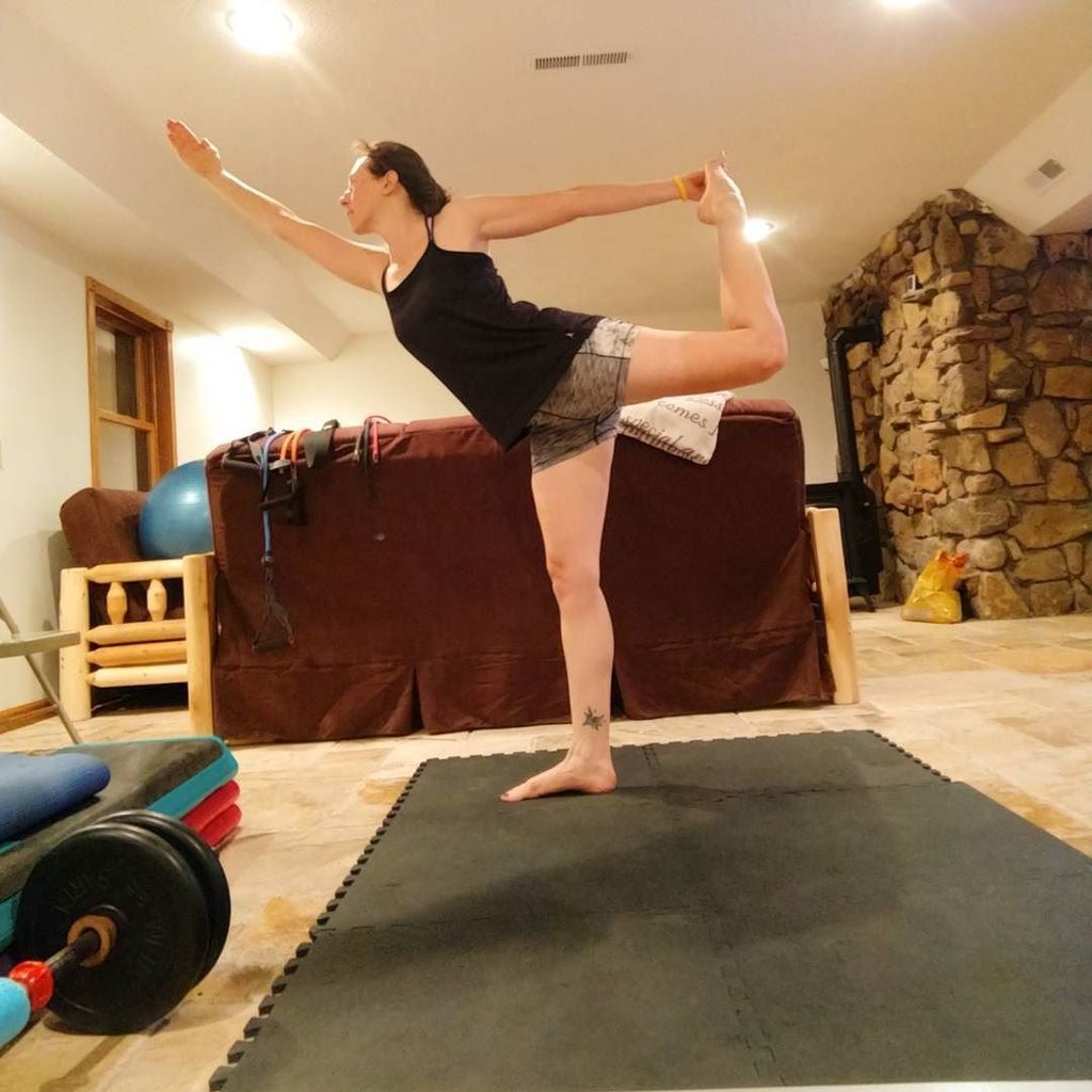 AngelaArnall's tweet photo. Day 16 of the #YAFallchallenge is Natarajasana or #kingdancer - I loved this pose because of the stretch involved … https://t.co/jvFMPfcV7s https://t.co/MalqExlEPz