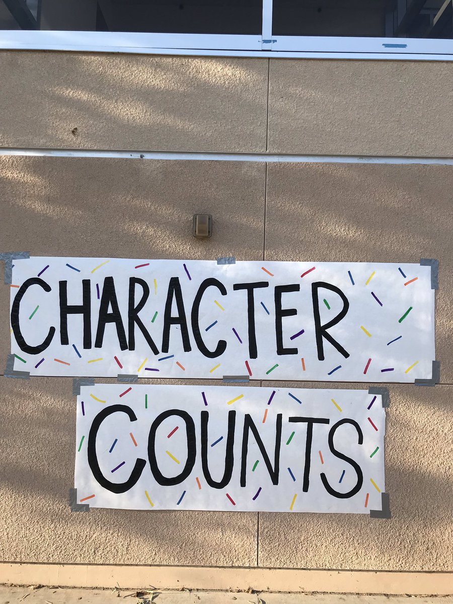 DowneyASB's tweet photo. Character Counts Week! 💛💚💙💜 https://t.co/oCCkb4SY24