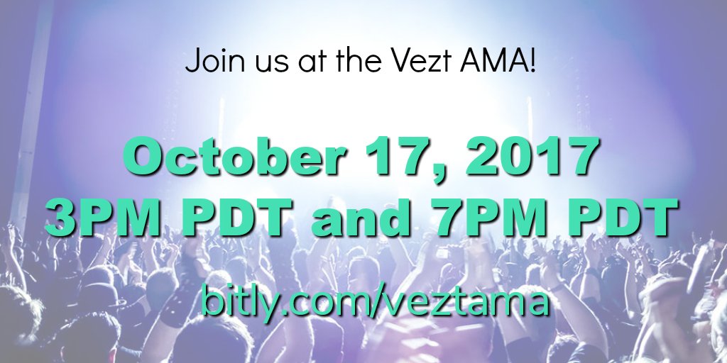 VeztInc's tweet photo. Join us at our first $Vezt AMA on Oct. 17 in a 30-min. Q&amp;A with Steve Stewart and Robert Menendez. Register here: https://t.co/zfNsQDzBa6 https://t.co/4JfGGLZhZ4