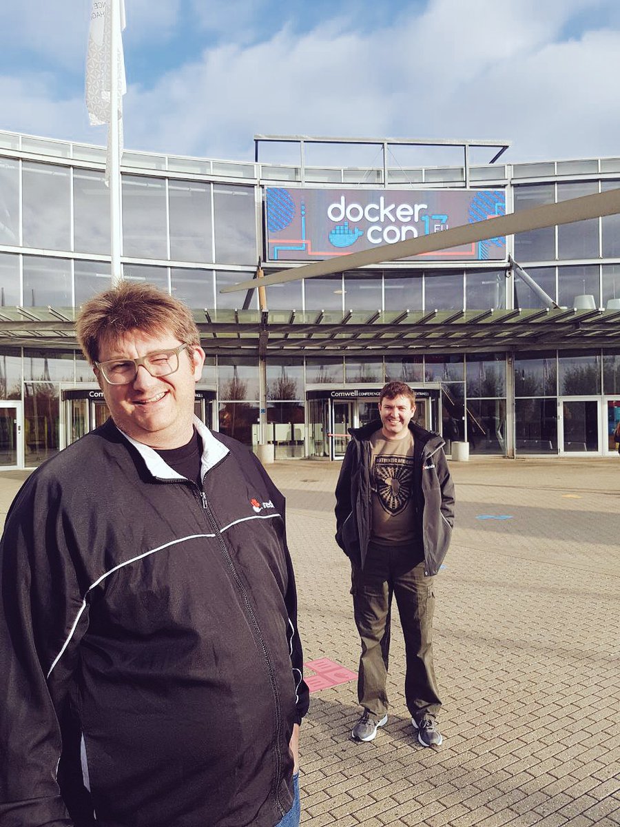 obsidianza's tweet photo. It’s time for some serious stuff... can you contain yourself with the .@obsidianza Team at #DockerCon #dockerCon2017 #containers https://t.co/imkdvDH0wU