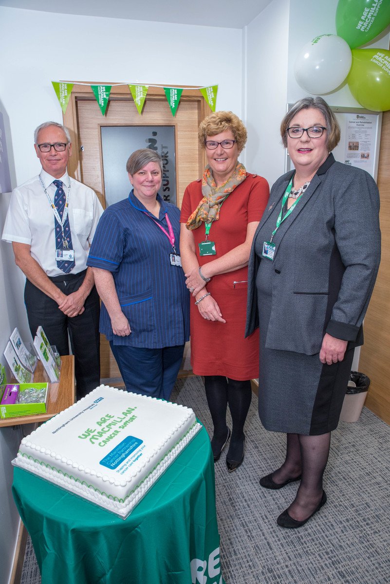 nottmhospitals's tweet photo. More photos from today's Macmillan Info &amp; Support Centre official opening at QMC #Nottingham by Macmillan's Elaine Wilson and @PeterHoma https://t.co/8kkswjS6tK
