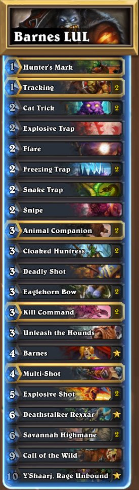 RobinDec_HS's tweet image. Hit rank 3 with secret hunter xd
Barnes didn't even pull y'shaarj once tho :(  
Deck is bad but fun!