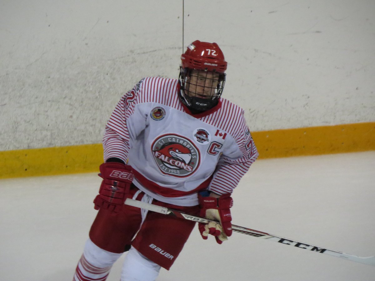 BruceIdeson1's tweet photo. @GOJHL @StCathFalcons Michael Davies @mdavies93 currently leads w/ earning at least a Point his last 12 straight games for a total of 26 Pts https://t.co/gfgB6KxHkW