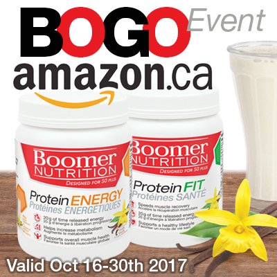 BoomerNutrition's tweet photo. Our BEST Deal! Buy 1 Get 1 FREE. Try #BoomerNutrition Protein #BOGO #40Plus Share -> https://t.co/aj81G74ey4 https://t.co/UylCZAWXgq