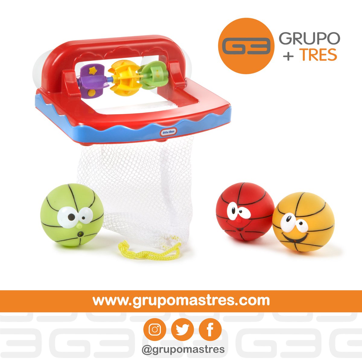 grupomastres's tweet photo. En @grupomastres tenemos los Bathketball de @Littletikes que ayudan al desarrollo psicomotriz de los pequeños de casa mientras se divierten🏀 https://t.co/ouPUuJb5Cb