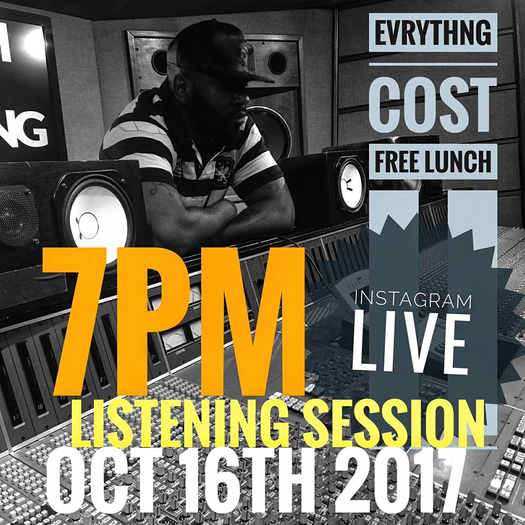 hu2group's tweet photo. Tonight 7pm EST. https://t.co/VWAjwwkUbX Live #listeningsession w/ #platinum #songwriter @evrythngcost for #FreeLunch2 #NewMusicMonday #RT https://t.co/HBJFPTqZIf