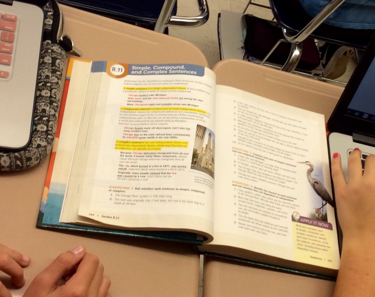 MrsCornell_HTS's tweet photo. Reviewing simple, compound, and complex sentences to help improve their sentence fluency in their memoirs! #HTSEnglish #SentenceFluency https://t.co/GD1DGbVd4e