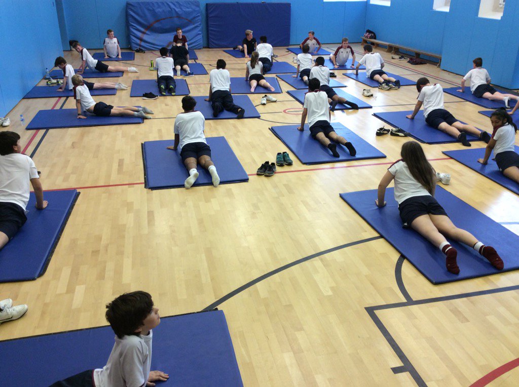 Another busy night at the rowing flexibility session