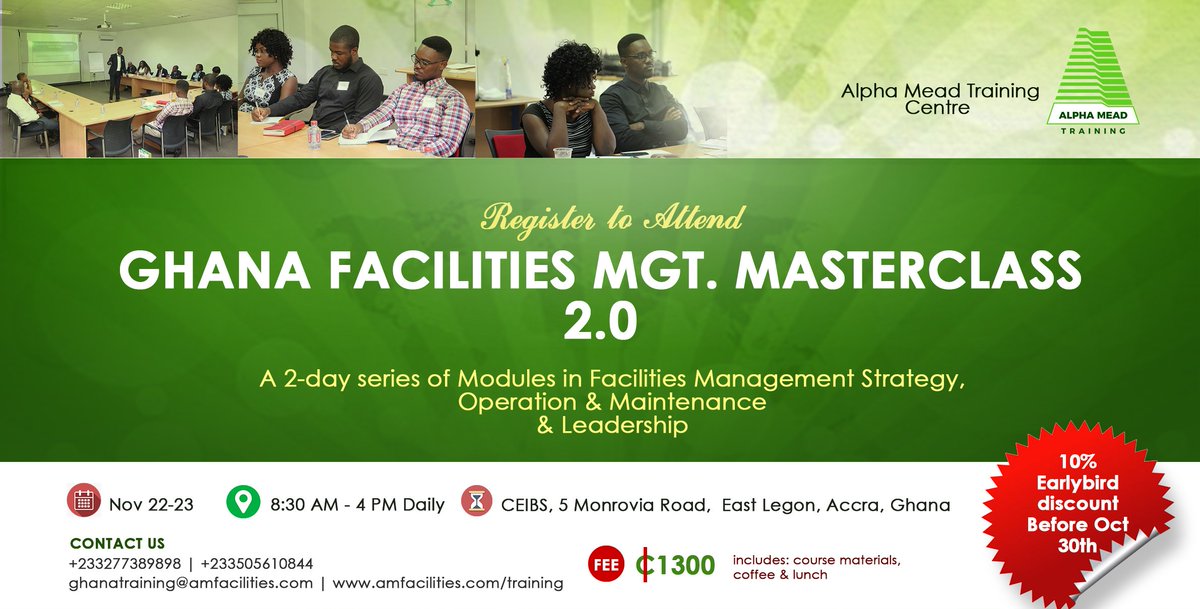 AMTC_ng's tweet photo. Gain financial tech. & fundamental accounting concepts for Gh's R/estate market @ #GhFMMasterclass Reg. https://t.co/k6aVmpb7Rm @PulseGhana https://t.co/6jYYhZ5Gb8