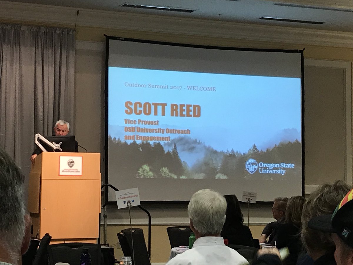 oregonfilm's tweet photo. Spending today @OregonState #OutdoorSummit - it’s a great time to get outside / https://t.co/RYczTsTNEb