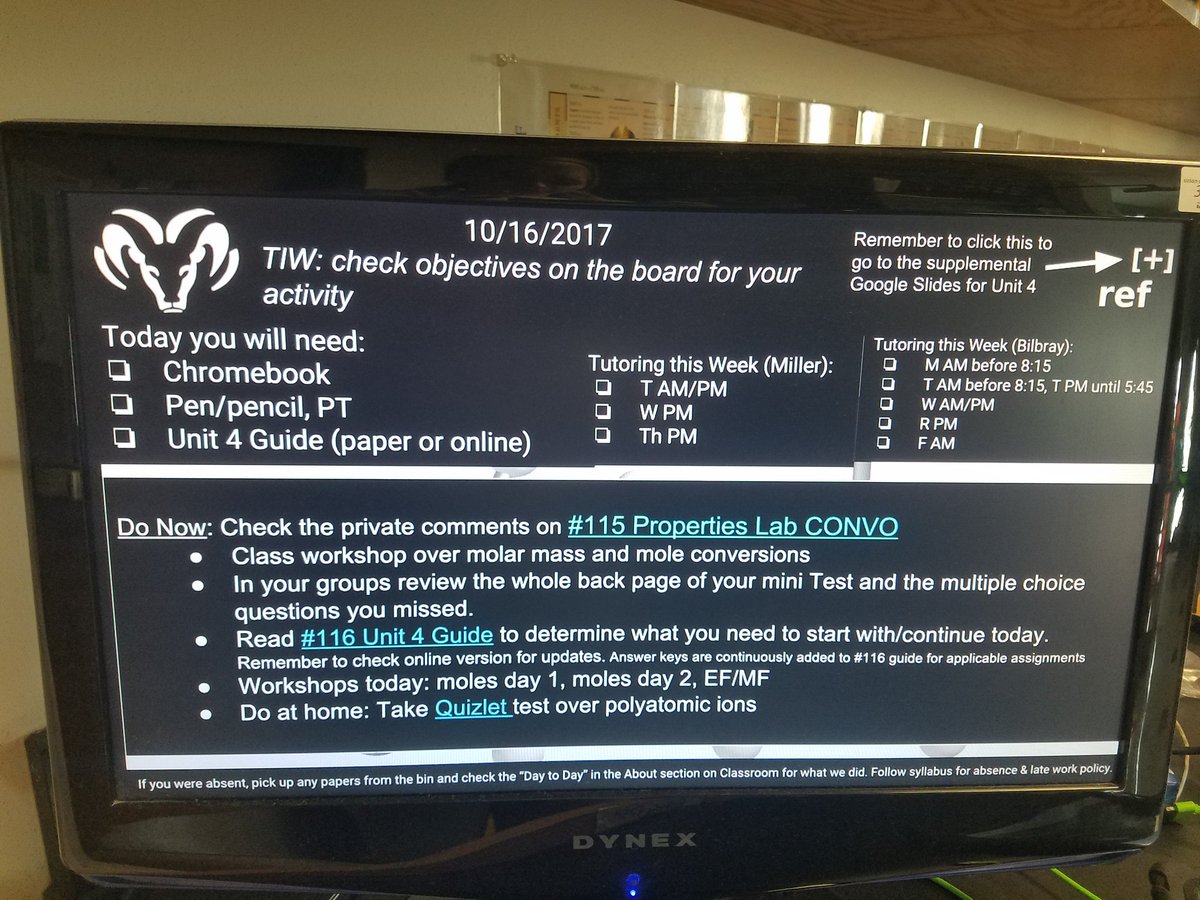 KendallPerryBHS's tweet photo. Purposeful small groups in @msbchemistry class.  Love the monitor coming in! https://t.co/2FsEiF3mIL