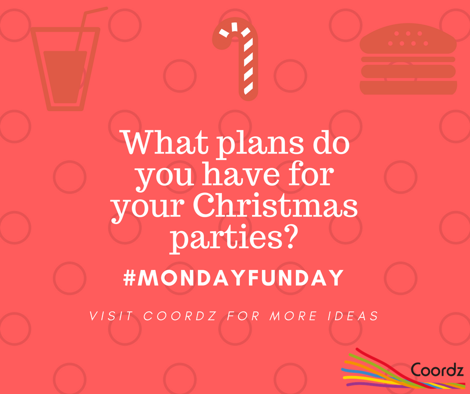 #mondayfunday getting you inspired to book your Christmas party? Visit coordz.com