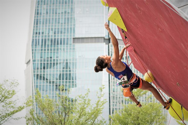gb_climbing's tweet photo. Finals again! @Mollytheclimber so strong this season at the @IFSClimbing Lead World Cup in Xiamen, China https://t.co/ObxiOiFMNj #IFSCwc https://t.co/c24fJeLvZ3
