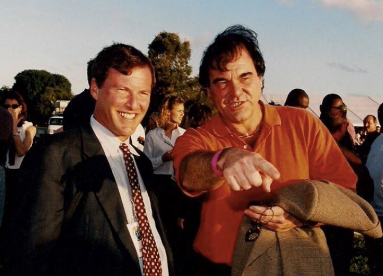 'Any Given Sunday' Director @TheOliverStone & @leighsteinberg at the 1999 Super Bowl Party in @CityofMiami