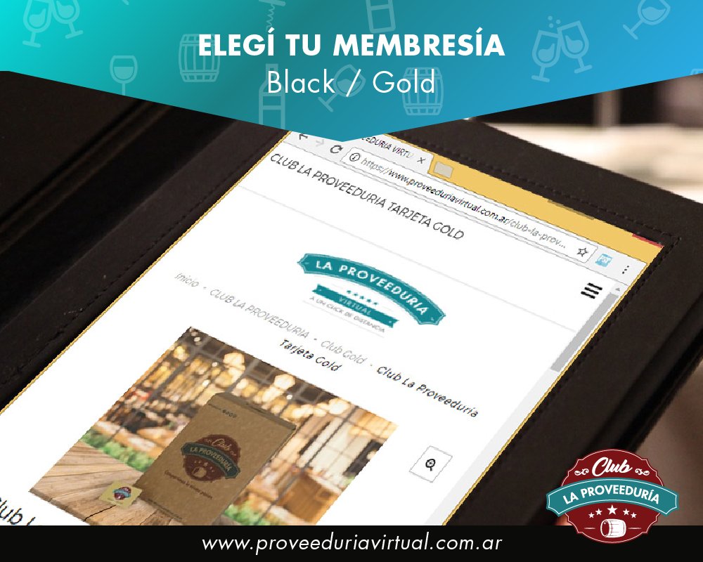 laproveevirtual's tweet photo. Club La Proveeduría 🍷 Elegí tu membresía mensual. 🍷 Gold / Black
👩‍💻 https://t.co/qITyI6YCHp https://t.co/i502mJ73gn