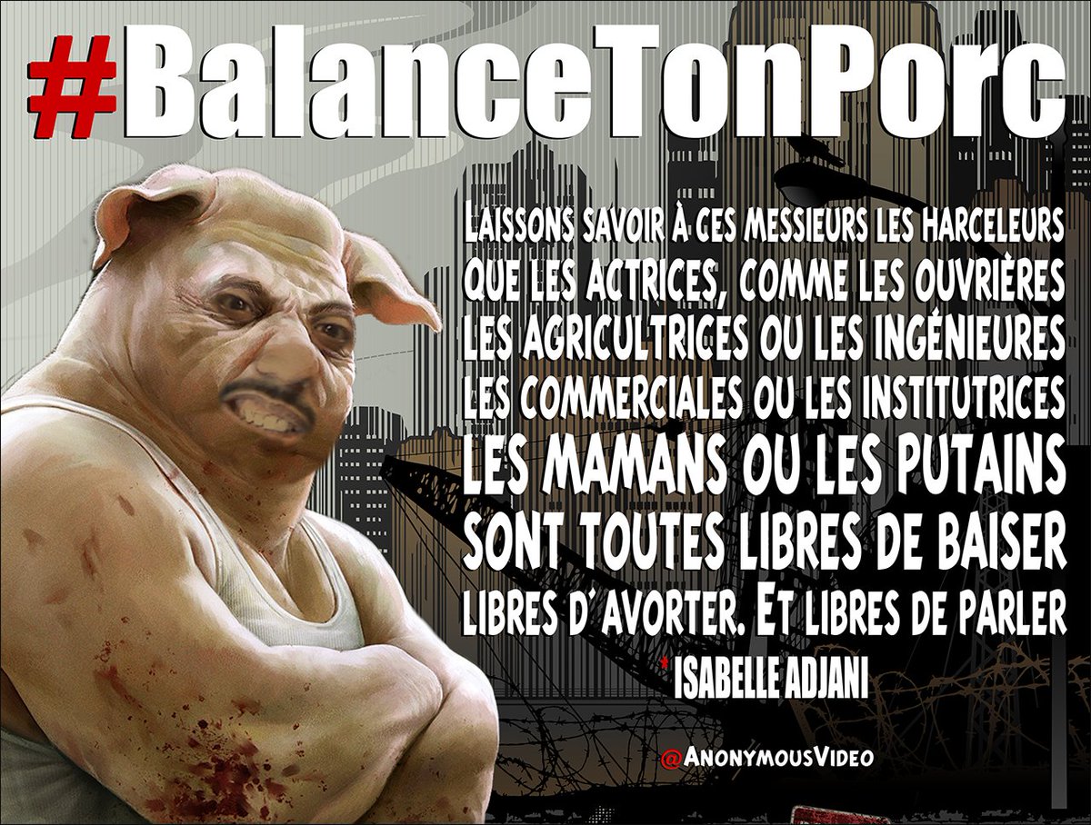 AnonymousVideo's tweet photo. ►#Actrices #Ouvrières #Agricultrices #Ingénieures #Commerciales #Institutrices #Mamans #Putains >>> #BalanceTonPorc https://t.co/DhKDiUwGBj