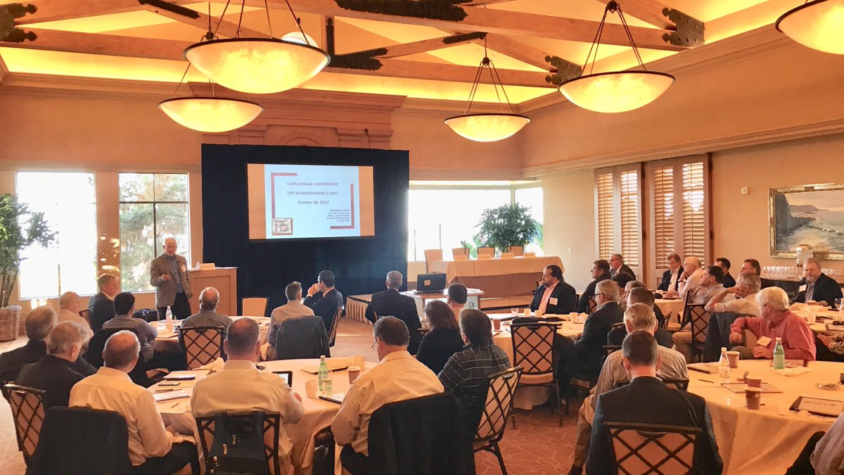 Dhaith's tweet photo. Community bank CEOs presenting to community bank CEOs that’ll continue to push our industry along. We’re a community of community banks. https://t.co/orBVhk1sDw