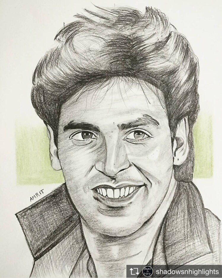 Akshay Kumars sketch  Cool pencil drawings Celebrity drawings Portrait  sketches