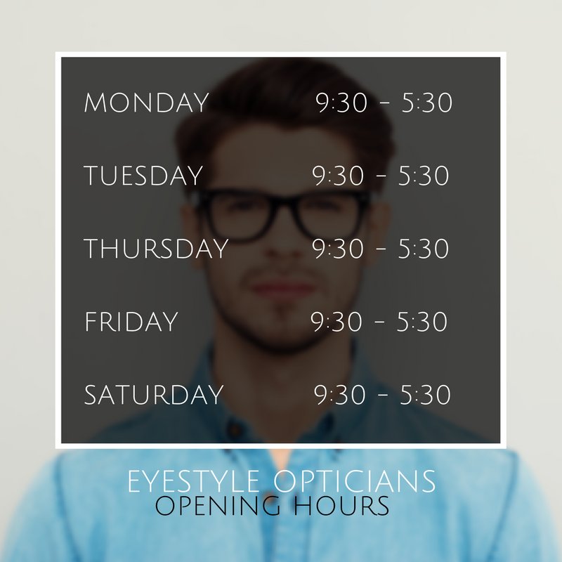 We’re looking forward to another busy week helping you all take better care of your eyes! 😌 #EyestyleOpticians