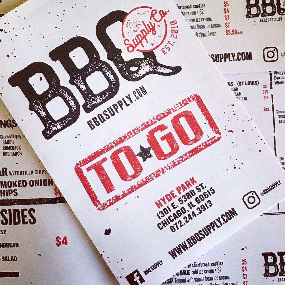 Congrats on your new location in #HydePark, <a href="/rubbbqcompany/">BBQ Supply Co.</a>! We can’t wait to come in &amp; get our grub on. 😋 #InoPrints #Chicago #Printing