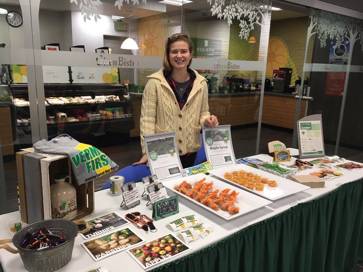 UVMDining's tweet photo. Stop by Given for some #free and #local samples thanks to #vermontfirst https://t.co/BvKOJ7Eulg