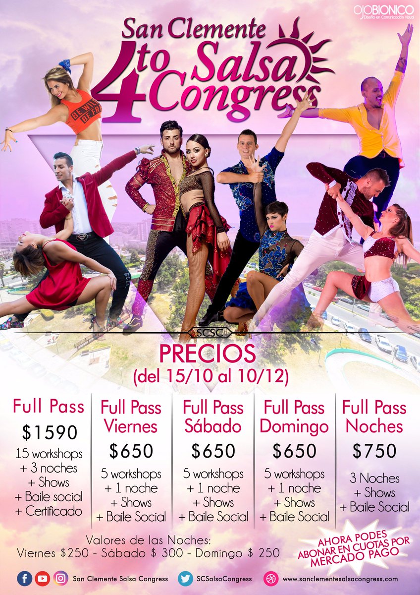 SCSalsaCongress's tweet photo. ¡VALORES FINALES DEL CONGRESO!

8, 9 y 10 de diciembre se forma la rumba a metros del mar.
"SOLO HAY QUE VIVIRLO"

https://t.co/HNfzHVHoqh https://t.co/EkQIkljMae