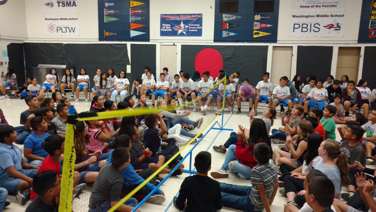 <a href="/WMSfit4PhysEd/">WMS PE</a> <a href="/WMSPatriots/">Washington MS</a> @Teach2Wink Students enjoying engaging PE, inside from the scorching heat.