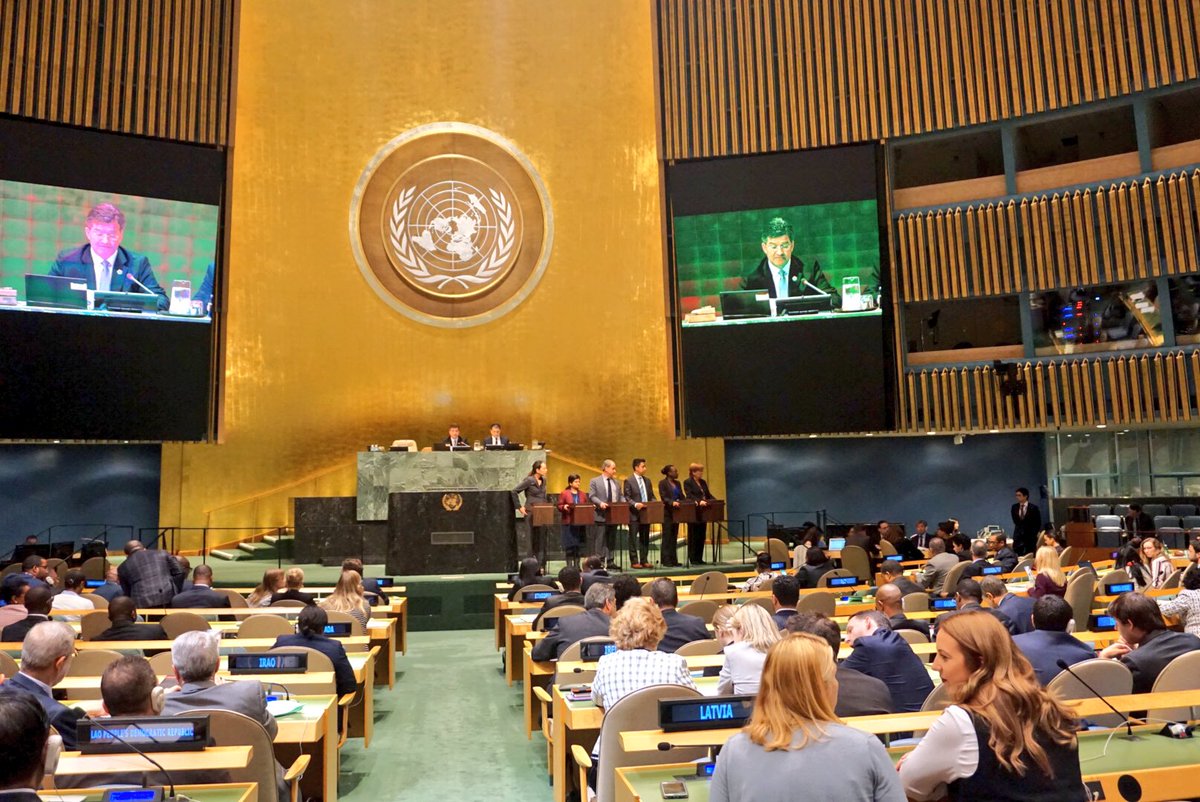UN_PGA's tweet photo. #HRCelections first w/ new ballot papers &amp; reduced campaign materials #modernUN #decorum #humanrights https://t.co/LaQxNbUOBt