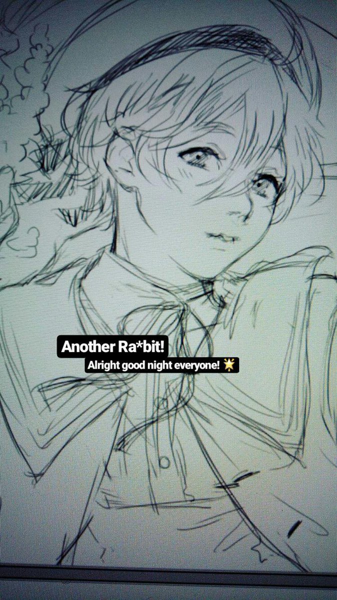 Night sketches I did and posted on my Instagram story ? Ra*bits songs gives me warmth and happiness ?? 